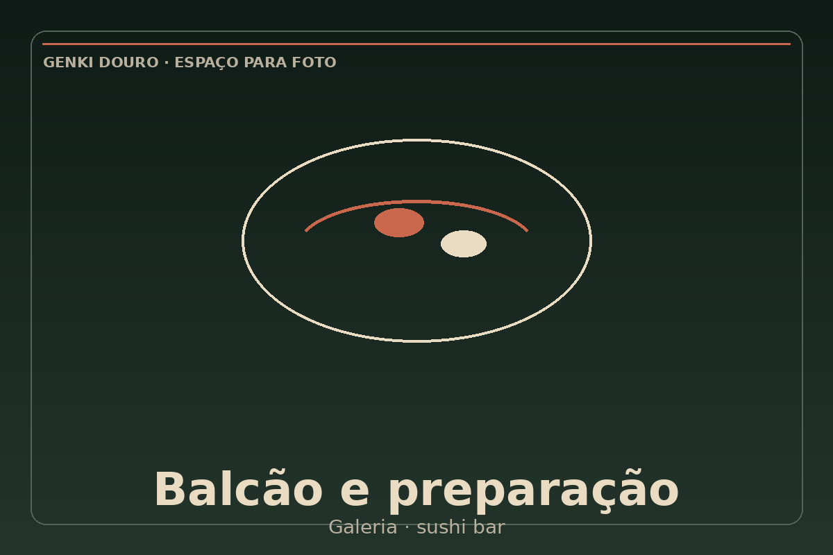 Balcão e preparação